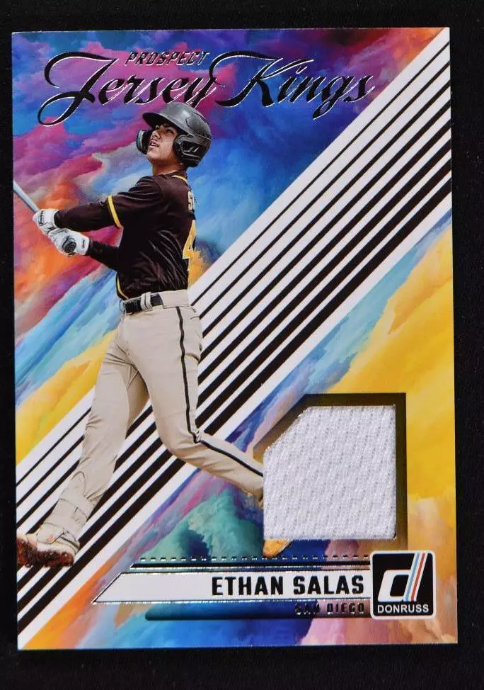 Topps Panini Card Tarjeta Cromo Barajita Ethan Salas - 2024 Donruss PROSPECT / PRE ROOKIE Reliquia Jersey (camisa) preventa
