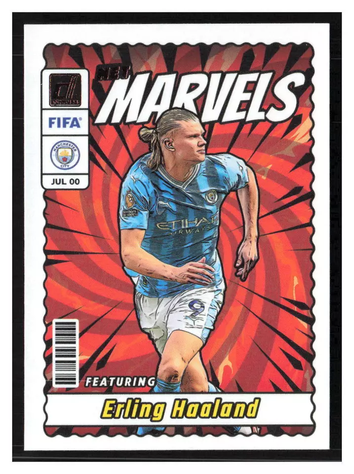Topps Panini Card Tarjeta Cromo Barajita Erling Haaland - 2024 Donruss MARVELS