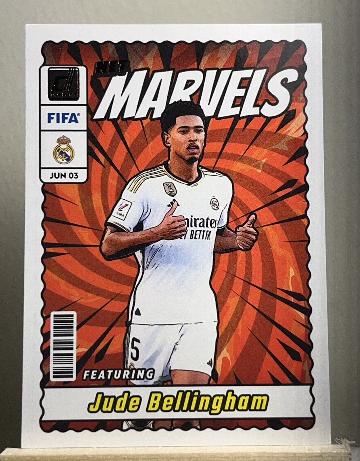 Topps Panini Card Tarjeta Cromo Barajita Jude Bellingham - 2024 Donruss MARVELS