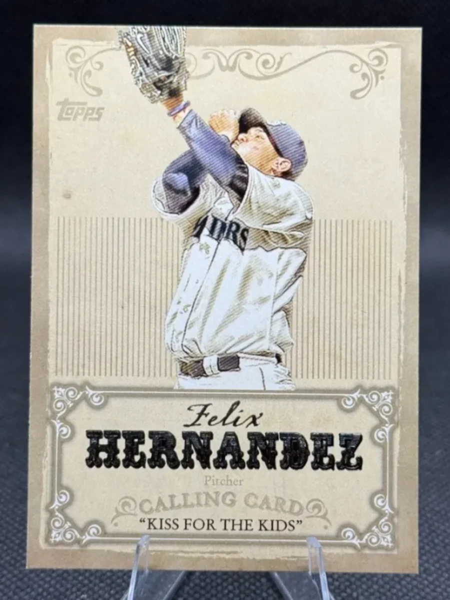 Topps Panini Card Tarjeta Cromo Barajita Felix Hernandez Topps 2013 Calling Card Seattle Mariners