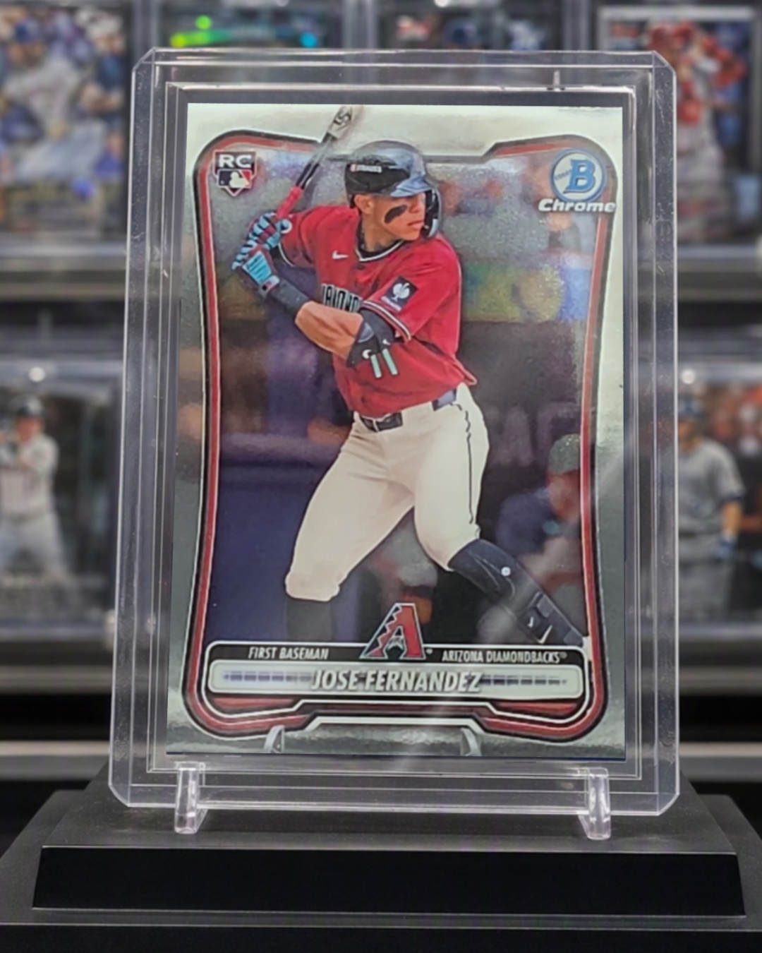 Topps Panini Card Tarjeta Cromo Barajita Jose Fernandez Bowman Chrome 2026 Rookie Card RC #40 Arizona Diamondbacks