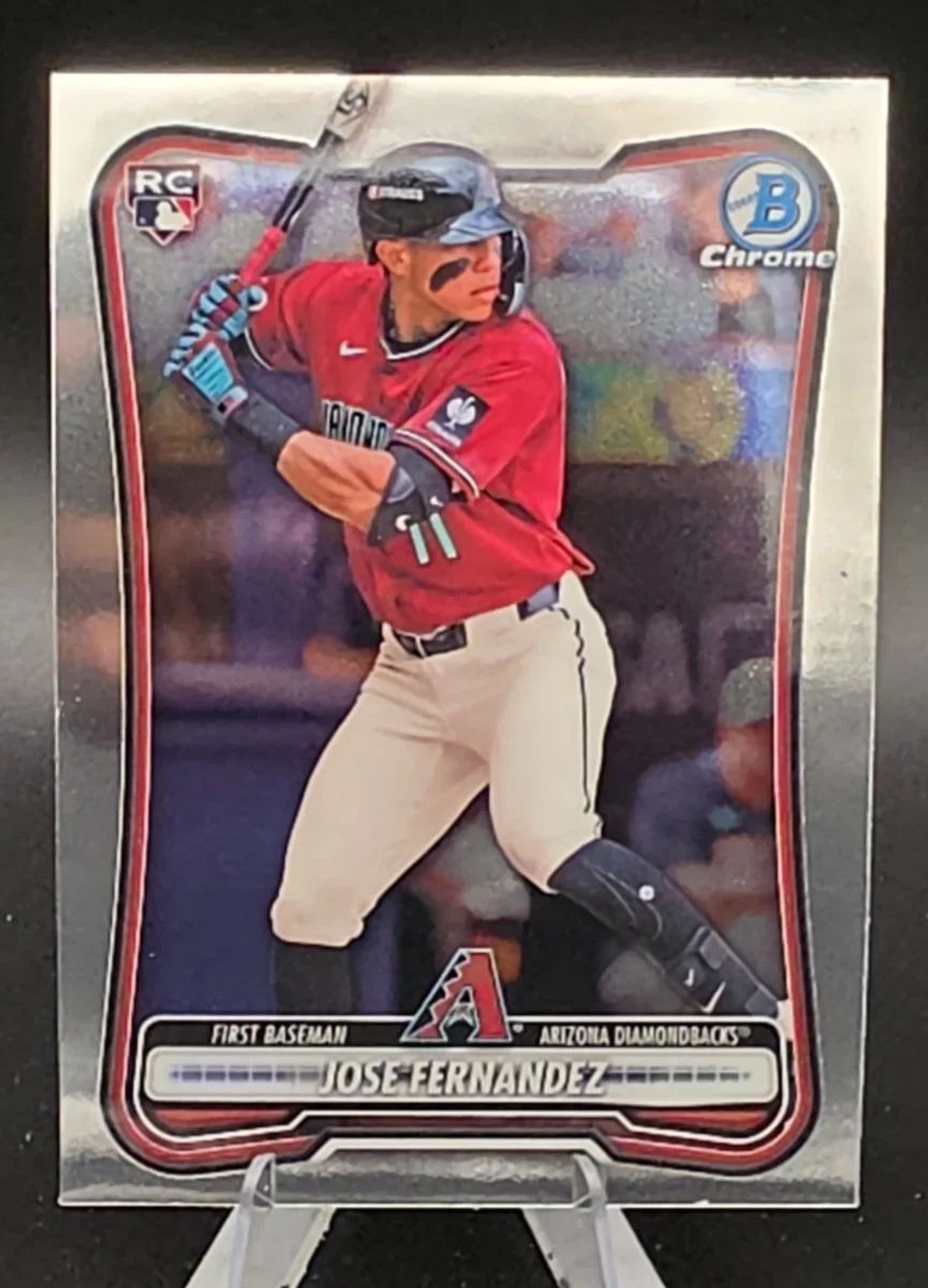 Topps Panini Card Tarjeta Cromo Barajita Jose Fernandez Bowman Chrome 2026 Rookie Card RC #40 Arizona Diamondbacks