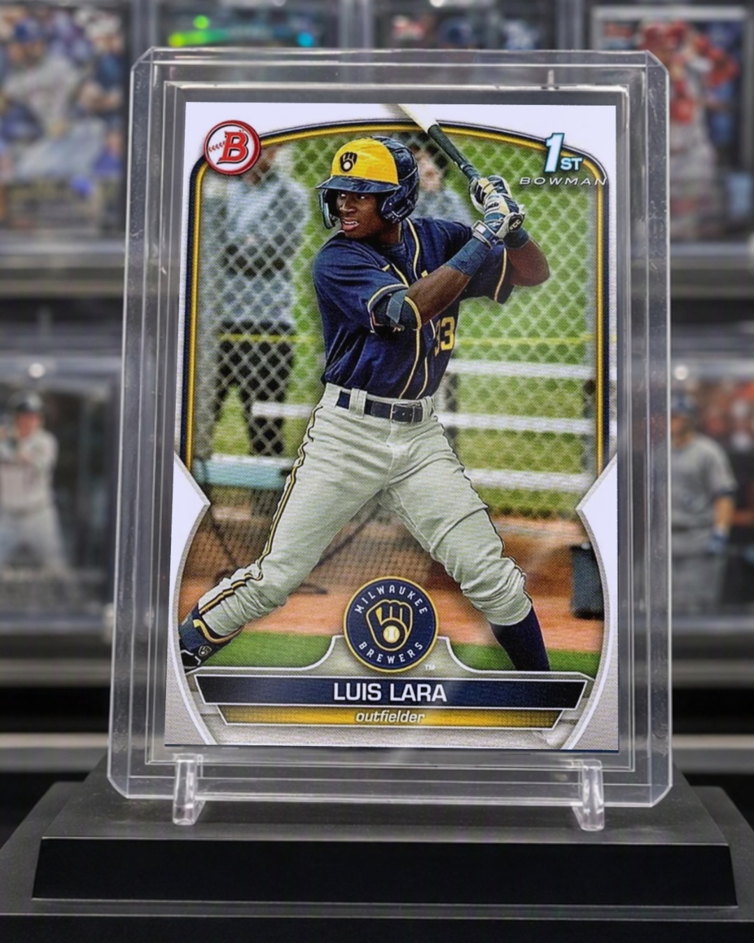 Topps Panini Card Tarjeta Cromo Barajita Luis Lara Bowman 2023 Prospects Pre Rookiecard RC 1st Bowman