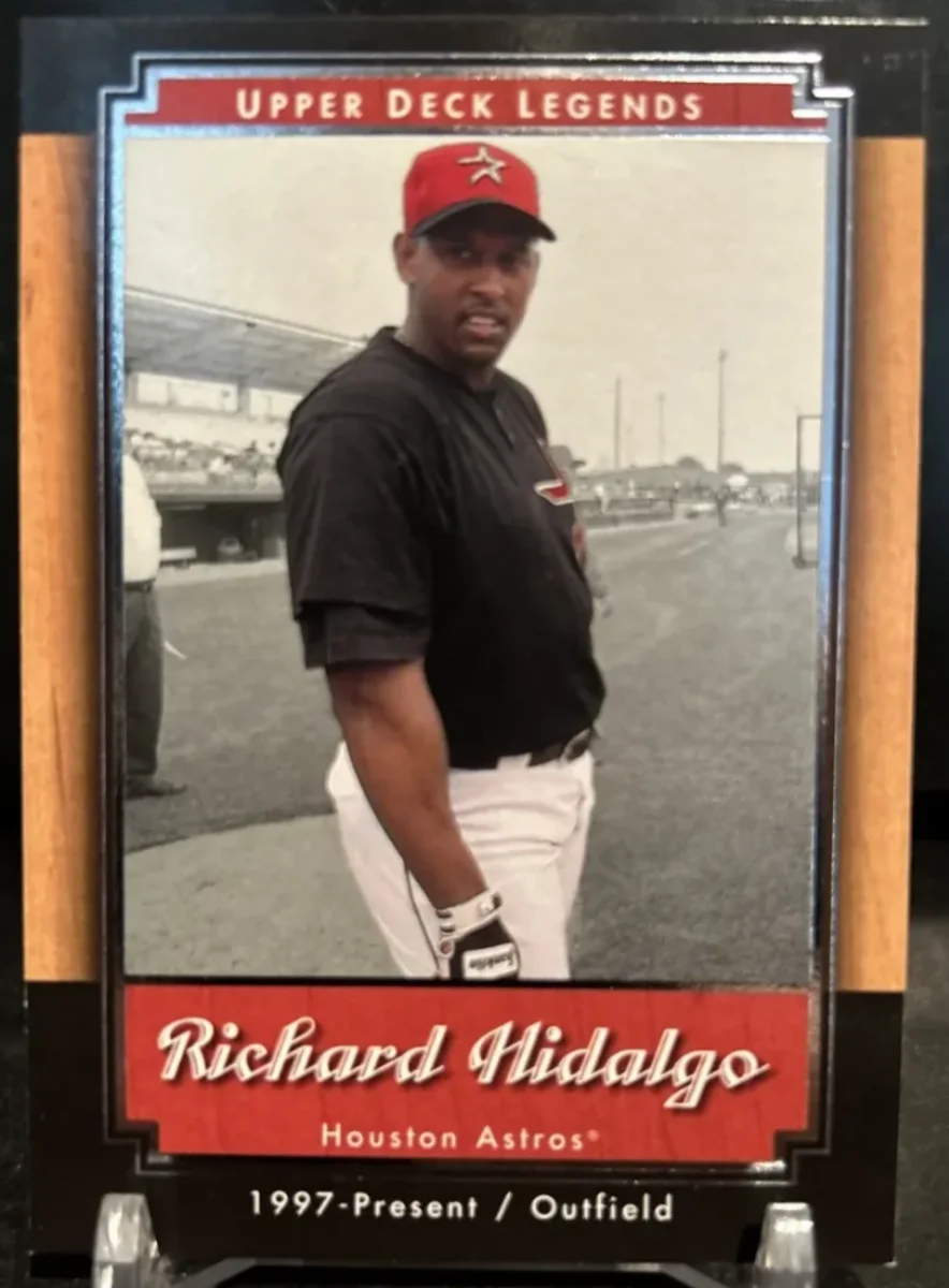 Topps Panini Card Tarjeta Cromo Barajita Richard Hidalgo Upper Deck 2001 Astros Legends