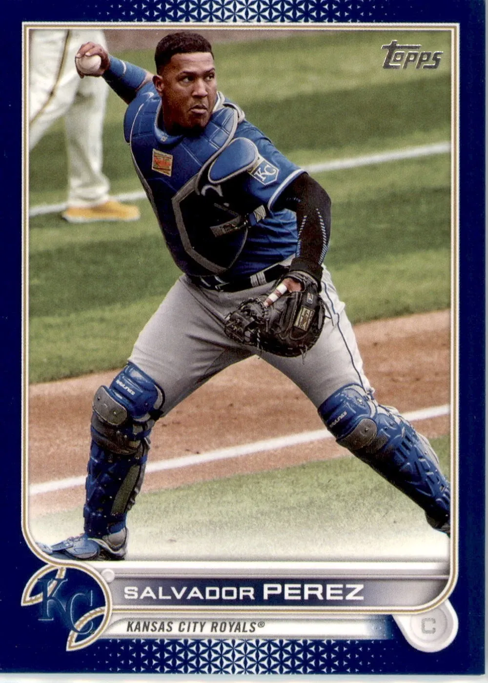 Topps Panini Card Tarjeta Cromo Barajita Salvador Perez Topps 2022 Paralela Royals Blue