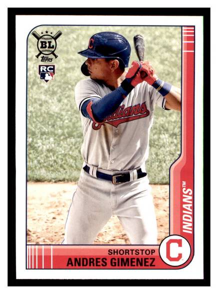 Topps Panini Card Tarjeta Cromo Barajita Andres Gimenez Topps Big League 2021 Rookie Card RC