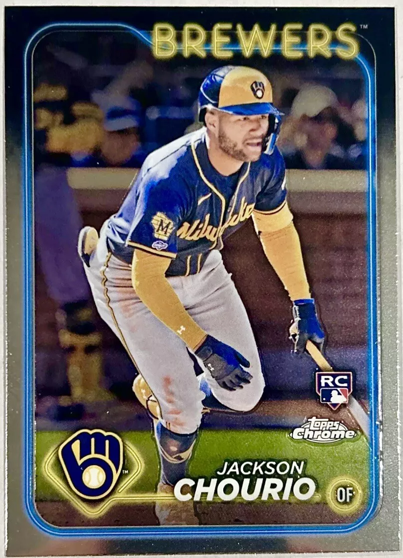 Topps Panini Card Tarjeta Cromo Barajita Jackson Chourio - 2024 Topps Chrome Rookie Card RC