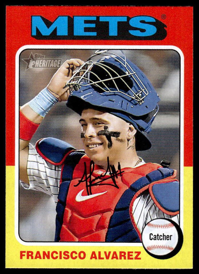 Topps Panini Card Tarjeta Cromo Barajita Francisco Alvarez Topps Heritage 2024