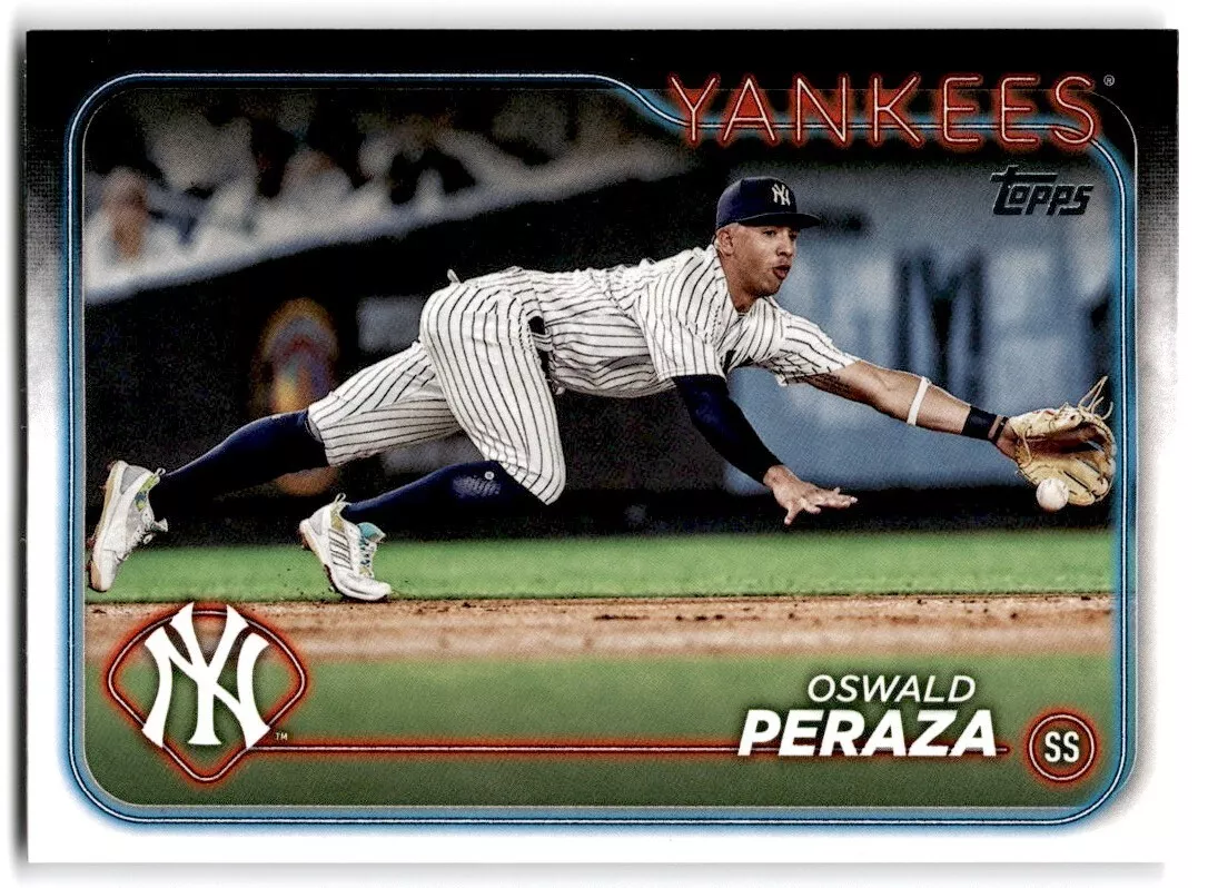 Topps Panini Card Tarjeta Cromo Barajita Oswald Peraza Topps Series 2 2024