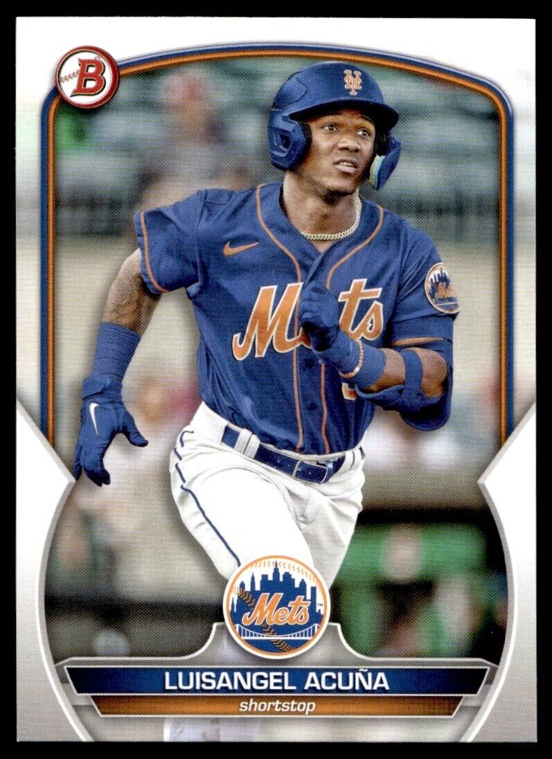 Topps Panini Card Tarjeta Cromo Barajita Luisangel Acuña Bowman Draft 2023