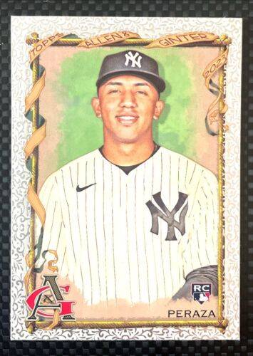 Topps Panini Card Tarjeta Cromo Barajita Oswald Peraza Topps Allen & Ginter 2024 Rookie Card RC