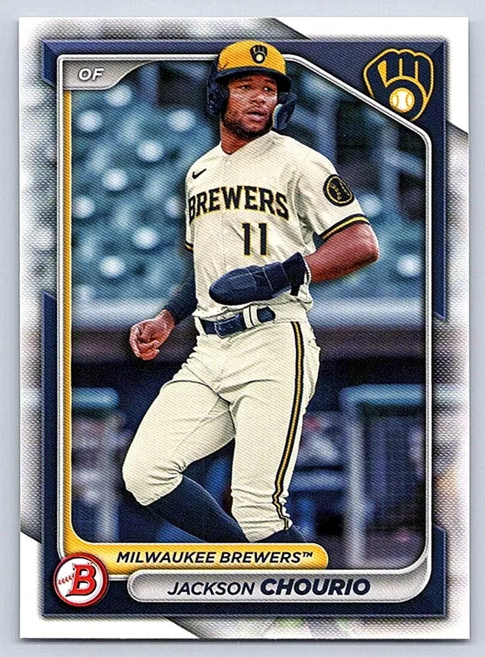 Topps Panini Card Tarjeta Cromo Barajita Jackson Chourio Bowman Draft 2024 Pre Rookiecard RC
