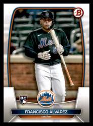 Topps Panini Card Tarjeta Cromo Barajita Francisco Alvarez Bowman 2023 Rookie Card RC