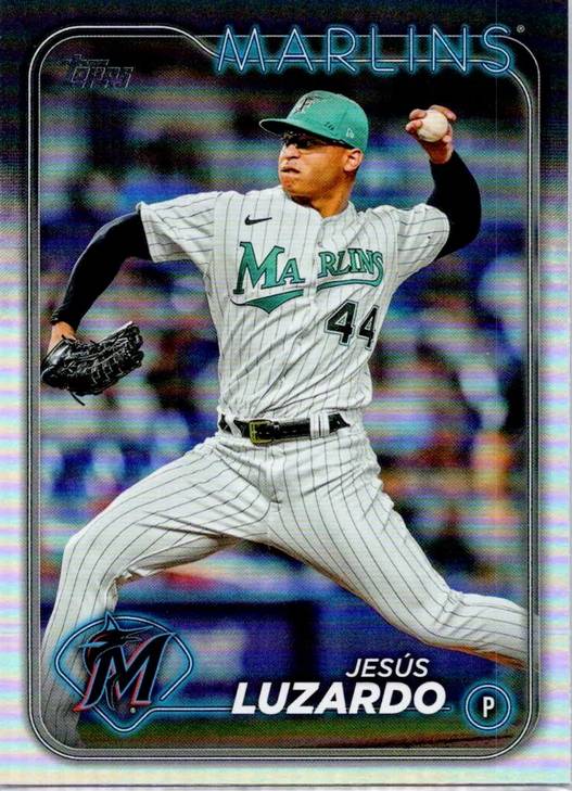 Topps Panini Card Tarjeta Cromo Barajita Jesús Luzardo Topps Series One 2024