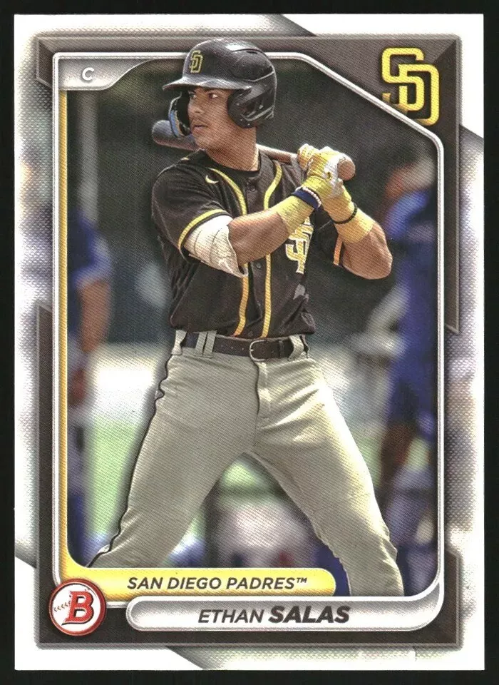 Topps Panini Card Tarjeta Cromo Barajita Ethan Salas - 2024 Bowman Pre Rookie Card RC