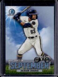 Topps Panini Card Tarjeta Cromo Barajita Jackson Chourio Bowman 2023 Pre Rookiecard RC sights on september