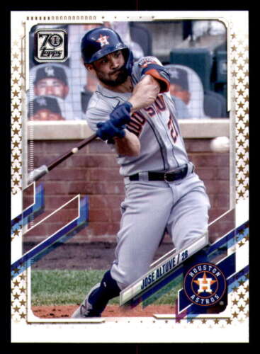 Topps Panini Card Tarjeta Cromo Barajita josé altuve - topps 2021 - paralela gold star
