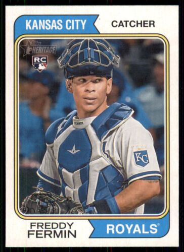 Topps Panini Card Tarjeta Cromo Barajita Freddy Fermín Topps Heritage 2024 High Numbers Rookie Card