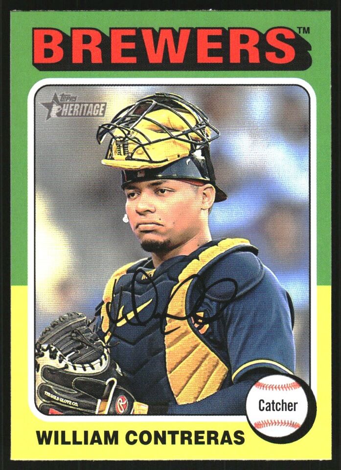 Topps Panini Card Tarjeta Cromo Barajita William Contreras Topps Heritage 2024