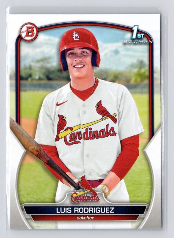 Topps Panini Card Tarjeta Cromo Barajita Luis Rodríguez Bowman 2023  1st Bowman