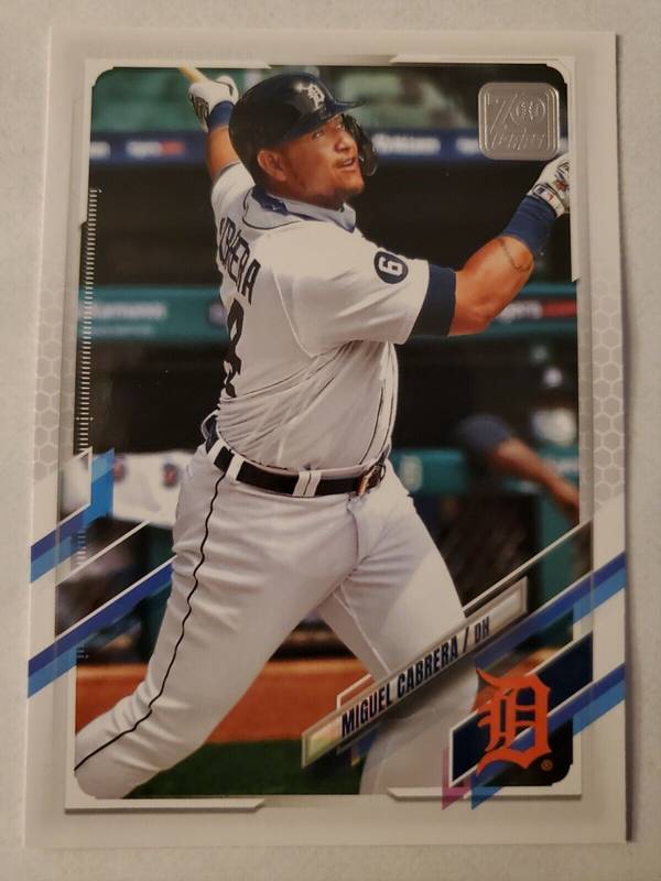 Topps Panini Card Tarjeta Cromo Barajita Miguel Cabrera Topps Series 1 2021