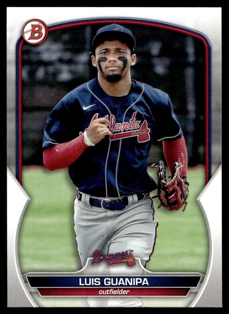 Topps Panini Card Tarjeta Cromo Barajita Luis Guanipa Bowman Draft 2023