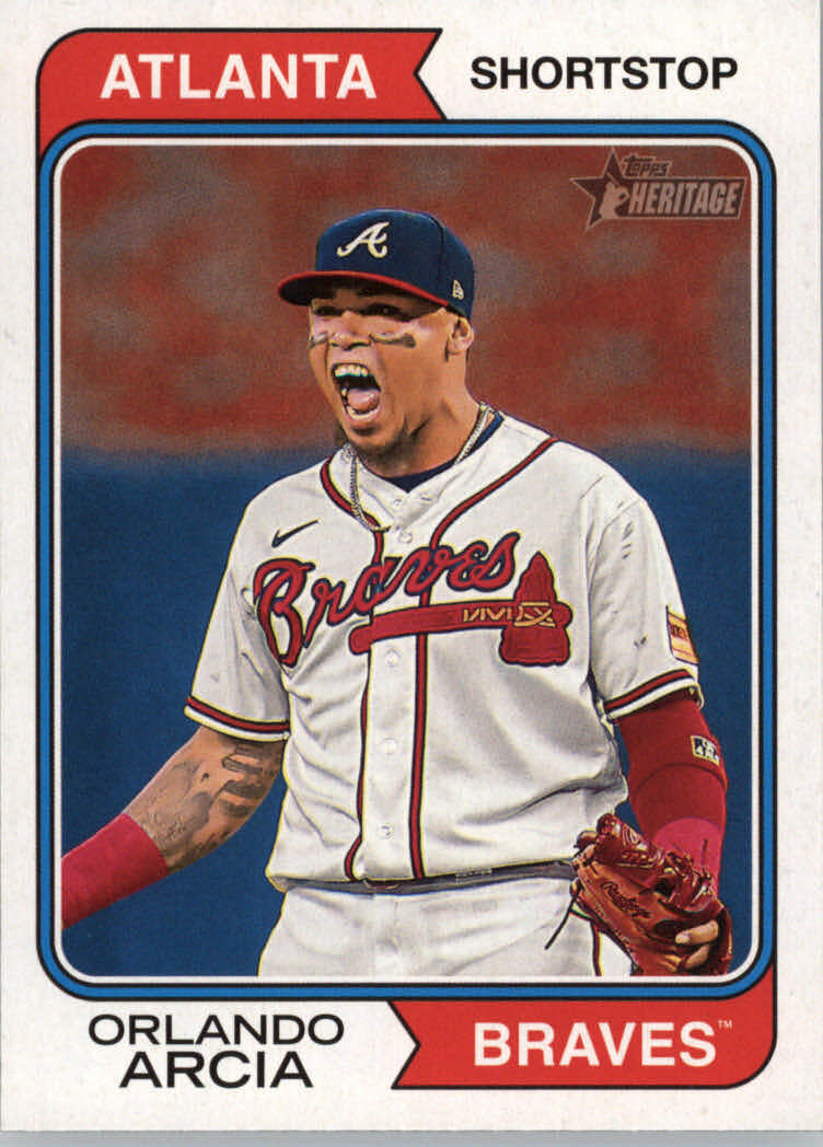 Topps Panini Card Tarjeta Cromo Barajita Orlando Arcia Topps Heritage 2024 Segunda Edición: High Numbers
