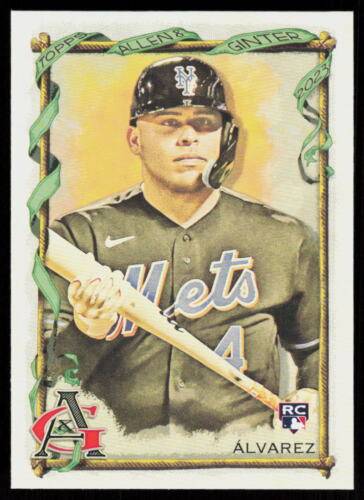 Topps Panini Card Tarjeta Cromo Barajita Francisco Alvarez Topps Allen and Ginter 2023 Rookie Card RC