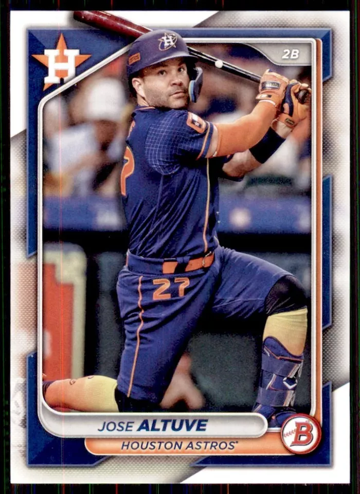 Topps Panini Card Tarjeta Cromo Barajita José Altuve Bowman 2024