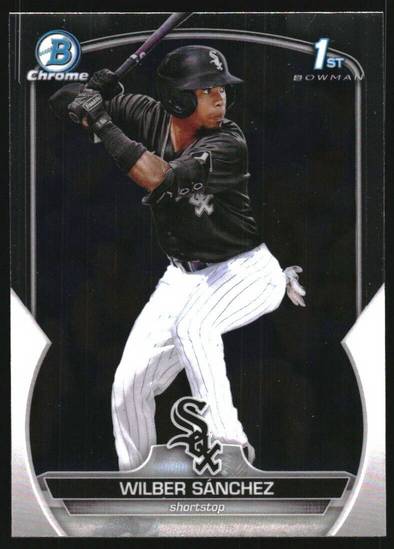 Topps Panini Card Tarjeta Cromo Barajita Wilber Sanchez Bowman chrome 2023 1st bowman