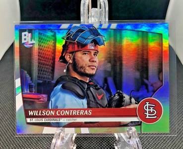 Topps Panini Card Tarjeta Cromo Barajita Wilson Contreras 2023 Topps Big League insert Rainbow Foil