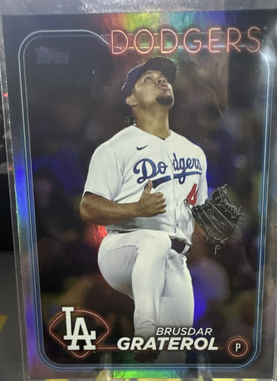 Topps Panini Card Tarjeta Cromo Barajita Brusdar Graterol Topps Series 1 2024