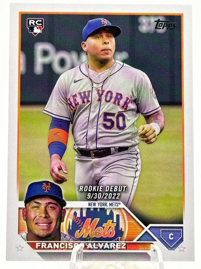 Topps Panini Card Tarjeta Cromo Barajita Francisco Alvarez Topps Update 2023 Rookie Card RC