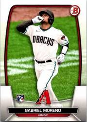 Topps Panini Card Tarjeta Cromo Barajita Gabriel Moreno Bowman 2023