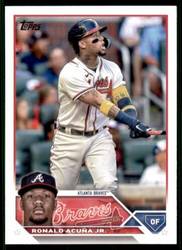 Topps Panini Card Tarjeta Cromo Barajita Ronald Acuña Jr. Topps Series One 2023