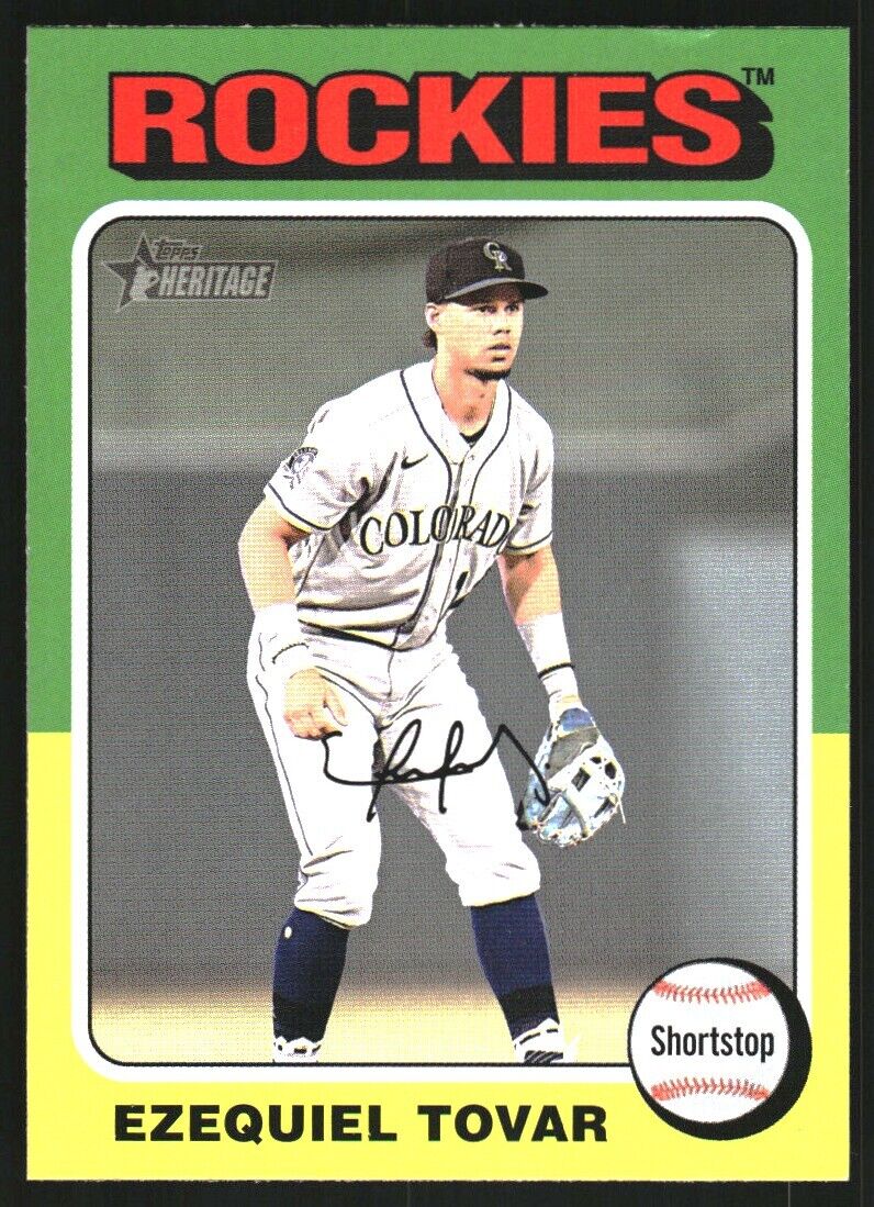 Topps Panini Card Tarjeta Cromo Barajita Ezequiel Tovar Topps Heritage 2024