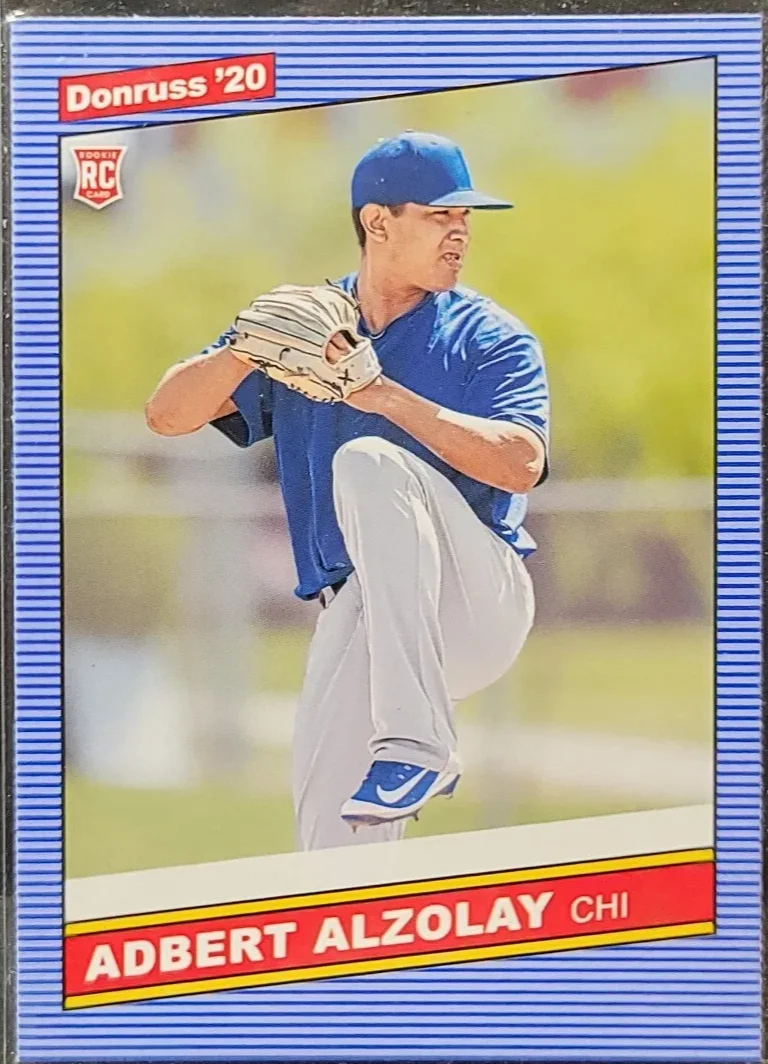 Topps Panini Card Tarjeta Cromo Barajita Adbert Alzolay Panini 2020 Donruss Rookie Card RC