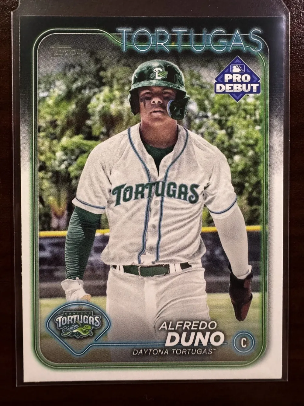 Topps Panini Card Tarjeta Cromo Barajita Alfredo Duno Topps 2024 Pre Rookiecard RC Pro Debut Liga Menor Tortugas
