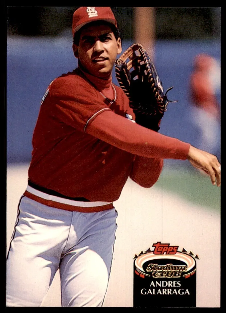 Topps Panini Card Tarjeta Cromo Barajita Andres Galarraga 1992 Stadium Club