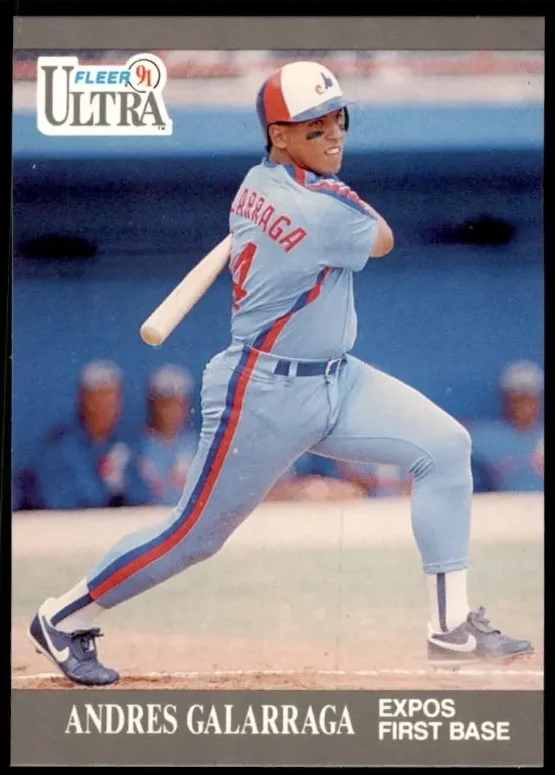 Topps Panini Card Tarjeta Cromo Barajita Andres Galarraga Fleer Ultra Fleer 1991