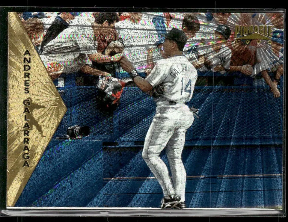 Topps Panini Card Tarjeta Cromo Barajita Andres Galarraga Pinnacle Starburst 1996