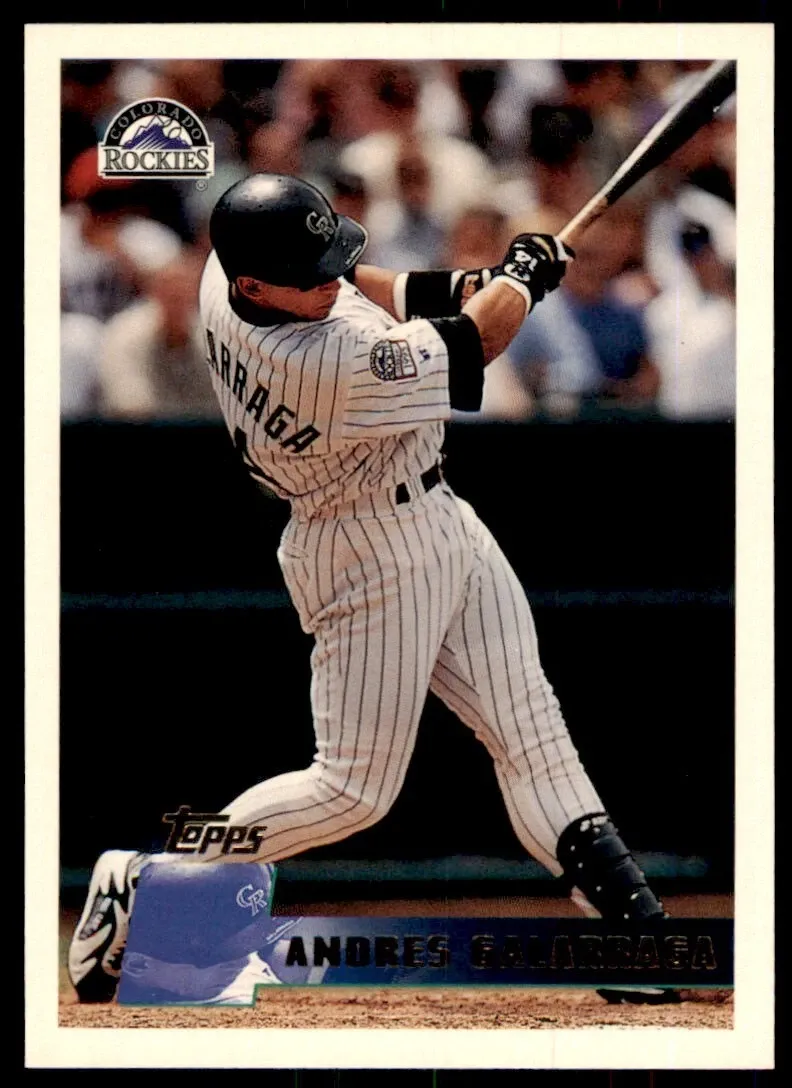Topps Panini Card Tarjeta Cromo Barajita Andres Galarraga Topps 1996