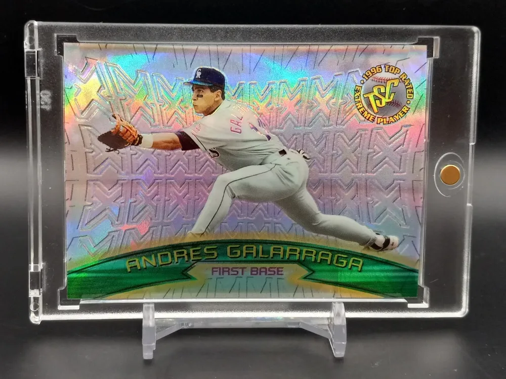 Topps Panini Card Tarjeta Cromo Barajita Andres Galarraga Topps 1996 Stadium Club Extreme Players Winners Silver