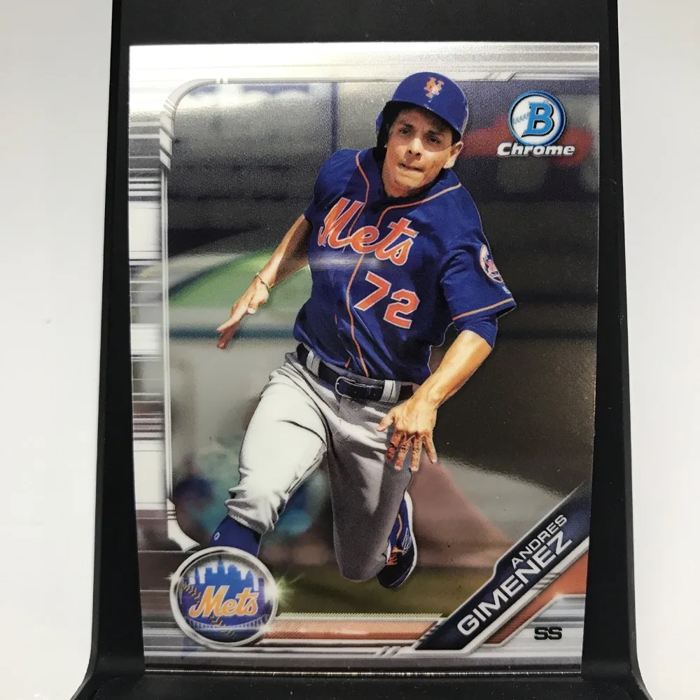 Topps Panini Card Tarjeta Cromo Barajita Andres Gimenez Bowman 2019 Chrome Draft Pre Rookiecard RC