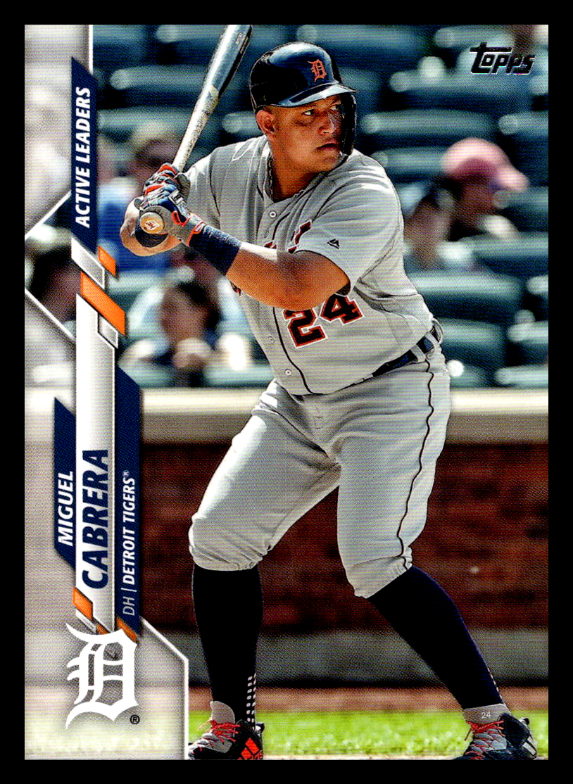 Topps Panini Card Tarjeta Cromo Barajita Miguel Cabrera Topps Update 2020