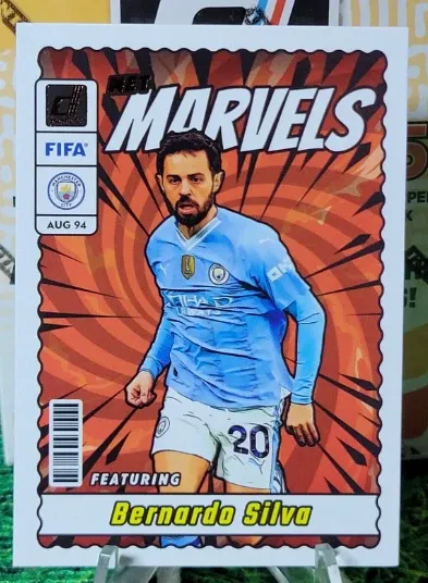 Topps Panini Card Tarjeta Cromo Barajita Bernardo Silva Panini 2023-2024 Donruss Soccer Net Marvels Futbol