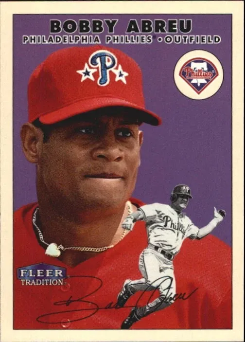 Topps Panini Card Tarjeta Cromo Barajita Bob Abreu Fleer 2000 Fleer Tradition Glossy