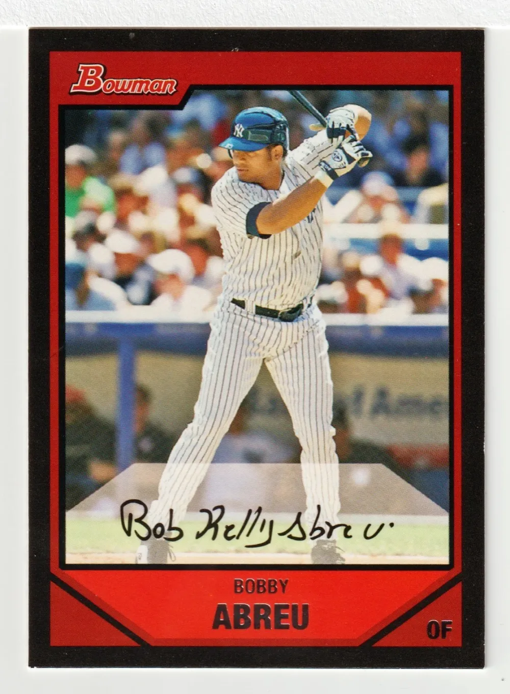 Topps Panini Card Tarjeta Cromo Barajita Bobby Abreu Bowman 2007