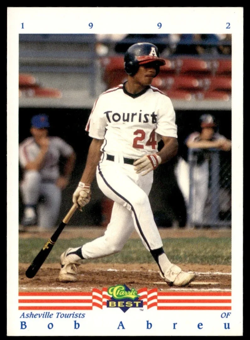 Topps Panini Card Tarjeta Cromo Barajita Bobby Abreu Classic Best 1992 Liga Menor Team Asheville Tourists Pre Rookie Card RC