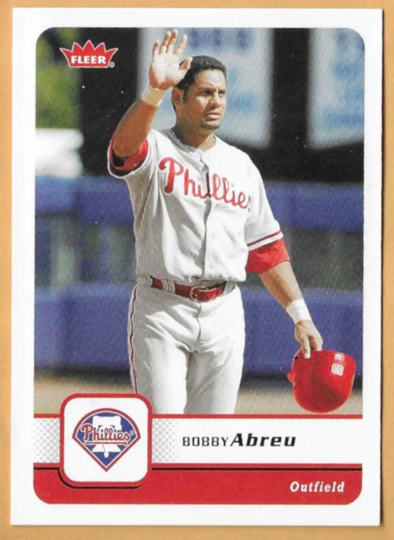 Topps Panini Card Tarjeta Cromo Barajita Bobby Abreu Fleer